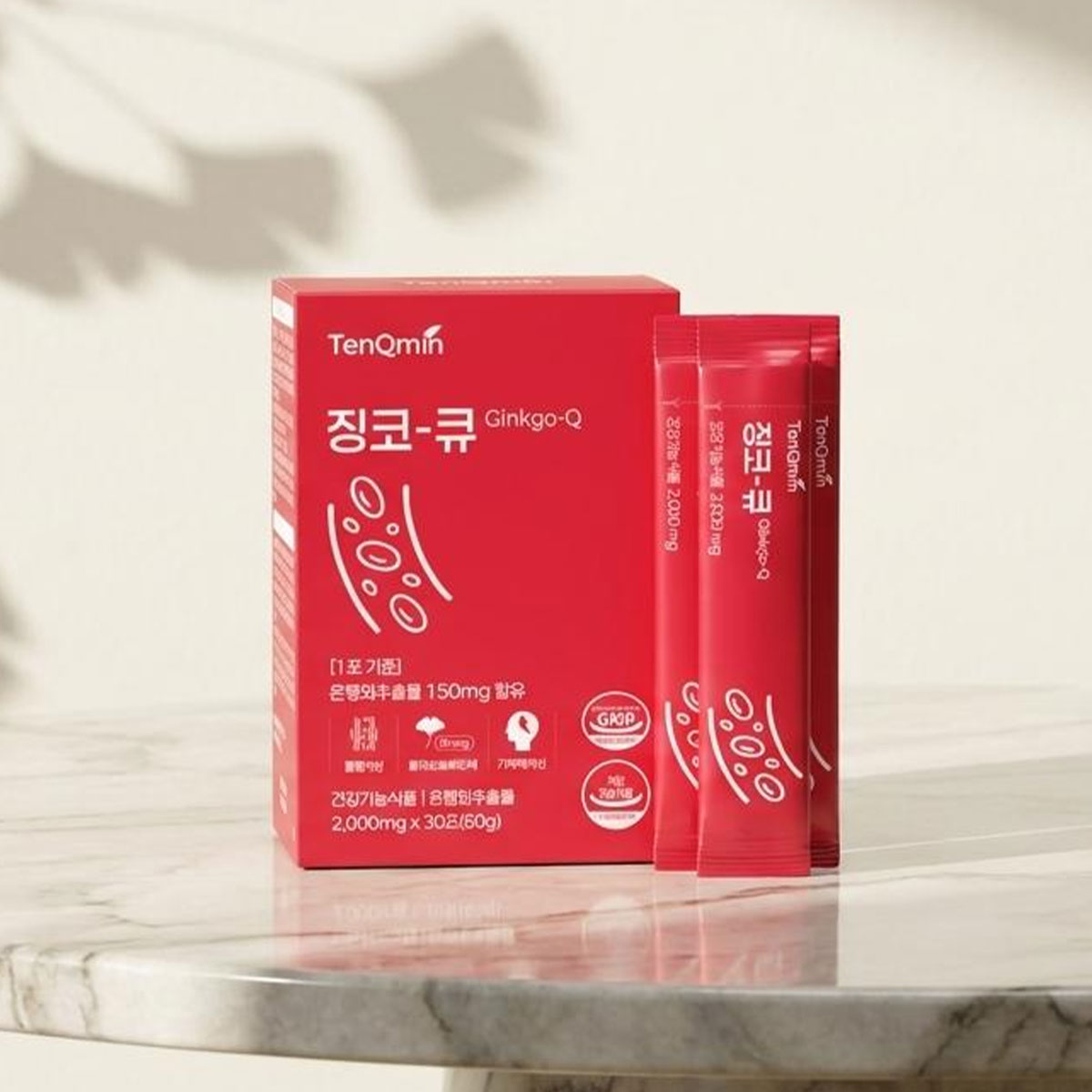 텐큐민 징코-큐, 2,000mg x 30포